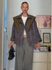 Plaid Trench Short Coat Casual Double Breasted Shawl Lapel Loose Street Jacket Lady Fall Chic Daily Commute Outerwear