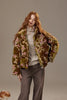 Women's Winter Down Jacket, Retro Floral Embroidery Stand Collar Puffer Coat, Romantic Thick Warm Padded Top