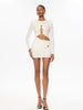 O Neck Hip Wrap Women Dresses Long Sleeve Hollow Out Sexy Club Skinny Solid Hip Wrap Bodycon Female Elegant