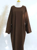 Turkey Dubai Muslim Winter Abaya Corduroy Women Closed Abaya Loose Daily Wear Muslim Long Winter Dress