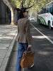 Ladies Woolen Coat Autumn Winter High-Quality Casual Temperament Short Coats Women's Slim Wool Coat Solid Color Lady Outerwear