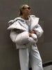 Winter Warm Puffer Jackets Women's Loose Parkas Coat Hooded Bread Jacket Outwear Cotton-padded Solid Quilted Jacket