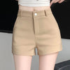 Korean High Waisted A Line Shorts Ladies Solid Color All-Match Slim Casual Short Pants Women Sexy Girl Elastic Tight Shorts