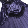 Victoria Gothic Velvet A-line Dresses Female Elegant Evening Lolita Partywear Grunge Sling Lace Hem Alt Cloth