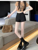 Korean High Waisted A Line Shorts Ladies Solid Color All-Match Slim Casual Short Pants Women Sexy Girl Elastic Tight Shorts