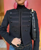 Retro Denim Military Jacket Women Solid Vintage Stand Collar Single Breasted Slim Short Jackets Lady Daily Street Outerwear
