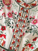 Runway Designer Dresses Women Stand Neck Long Sleeve Floral Print With Belt Boho Holiday Dress Flower Long Robes