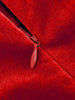 Red Velvet Christmas Elegant Party Women Dress Square Neck Long Bishop Sleeve Autumn Winter Belted Swing Dresses