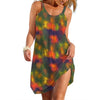 Women's A-line Slip Dress Girls Elegant Tie Dye Clothes Casual Clothes Woman Loose Daily Wear Streetwear Lady Soft Dresses