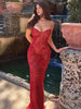 Sexy Valentine's Day Dress Women Patchwork Jacquard Double-Layer Elegant Coquette Evening Prom Party Long Bodycon