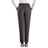Plus size 8XL Autumn Women Trousers Oversize Elastic High Waist Loose Casual Pants Middle-aged Female Winter Warm Stretch Pants