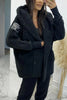 Lamb Leather Jacket Coat Women Long Sleeve Fleece Coats Outwear Buttoned Pocket Design Hooded Keep Warm Teddy Coat