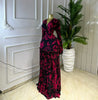 Women Print Ruffles Ball Gown Tiered Maxi Long Dress Fall Evening Birthday Vacation Holiday Party Dresses Vestidos