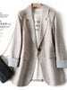 Office Lady Casual Blazers For Women Autumn Single Button Long Sleeve Outerwears Coats & Jackets Elegant