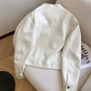 Women Pu Leather Jacket Women Autumn Short Casual All-match Leather Tops Female Korean Loose Leather Lady Outerwear