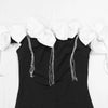 Women Bow Tassel Slash Neck Maxi Dress Fall Winter Sexy Birthday Evening Prom Party Street Long Dresses Vestidos