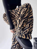 Women's zebra stripe print loose plush pants Tiger Print Lamb Wool Warm Casual Pants Women Y2K Straight Casual Trousers