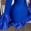 Women O-neck Long Flare Sleeve Ruffles Mini Dress Spring Sweet Sexy Birthday Evening Night Party Vestidos Dresses