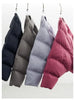 Collarless Short down Jacket, Petite Size, 90% White Duck down Puffer Jacket, Thickened Women's Coat