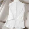 Blazer Women Suit Jacket Female Feminine Blazers Notched Collar Business Suit Elegant Office Ladies Blaser Outwear