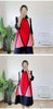 Plaid Printing Pleated Dress For Women Lapel Single Breasted Contrast Color Stitching Dresses 2R1060