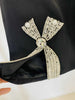 High Street Designer Runway Suit Set Women's Diamonds Beaded Short Blazer Skirt Suit