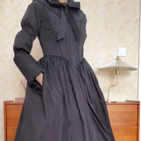 Women's Elegant High End Cotton Coat Loose Unique Design Dress Style Jacket Y2k Thick Slim Fit Office Streetwear