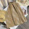 Casual Women's Blazer for Spring Double-Breasted Purple Blazers Jacket Woman with Design Flair Suit Outwear