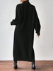 Winter Knit Dresses Women Turtleneck Straight Long Dress Autumn Solid Full Sleeve Thick Casual Vestidos Basis Lady