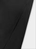 Women's Shirt Maxi Dress with Wide Striped Belt Roll-Up Sleeve High Slit Elegant Casual Formal Outfit