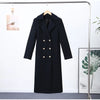 Elegant Shawl Collar Lace Up Long Woolen Coat Women Full Sleeve Belt Lapel Thick Overcoat Autumn Winter Lady Chic Outwear