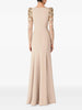 Diamonds Beaded Sequins Formal Evening Dress Lace Long Sleeves Mermaid Women's Gowns Trumpet Elegant Wedding Party Dress