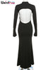 Backless Skinny Women Dress Skinny Stretchy Slim Bag Hip Bodycon Ladies Party Event Prom Mermaid Vestidos