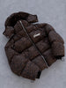 Winter Warm Leopard Print Diamond Puffer Parkas Women's Hip Hop Hooded Zip Up Oversized Padded Coat Streetwear Vintage Jackets