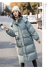Down Cotton Jacket Women's Winter Clothing Korean Loose Cotton-Padded Coat Casual Long Overcoat Thick Warm Hooded Parka