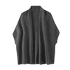 Women 100% Merino Wool Shawl Spring Autumn Sweater Capes Grace Style Cashmere Capes Knitwear Cardigan