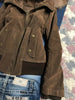 Winter American Vintage Harajuku Hooded Jacket Women Slim Brown Fur Collar Short Coat Casual Streetwear Chic Outerwear