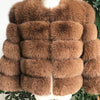 Woman Real Fox Fur Shawl Vest Jacket Fluffy Fur Cape Natural Fur Poncho Fur Lady Scarf Wrap Coat Shawl Wedding Party Clothing