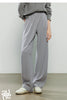 Women's Casual Pants Winter Cashmere-like Fleece-lined Tapered Thick Warm Trousers
