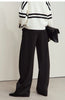 Minimalist Women's Casual Pants Winter Classic Versatile Warm Elastic Drawstring Loose Pants Female Trousers 12424082