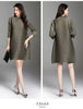 Autumn Style Pleated Autumn Style Women's Loose Large Size Mid-length A-line Dress