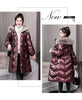 Winter Large Fur Collar Belt Thicken Down-cotton Jacket Women's Mid-length Coats Warm Slim Puffer Jacket Windbreaker Jacket