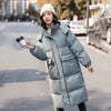 Down Cotton Jacket Women's Winter Clothing Korean Loose Cotton-Padded Coat Casual Long Overcoat Thick Warm Hooded Parka