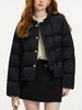 115.2G Filling Amount Stand-up Collar Chinese Style Down Coat For Women Jacquard Warm Casual Jacket 24FS14068