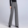 Woman Trousers Autumn Winter Baggy High Waist Loose Tweed Pants for Women Straight Leg Casual Chic and Elegant Xxl Slacks Nylon