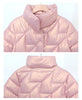 Glossy Down Cotton Jackets Women Winter Parkas Female Stand Collar Casual Warm Short Puffer Jacket Snow Outwear