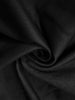 Plus Size Retro Dress, Women's Plus Warm Contrasting Colors Long Sleeve Asymmetrical Hem Slight Stretch Hooded Dress
