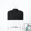 Spring Solid Cropped Shawl For Women Chic Y2K Stand Collar Short Cape Lady Chic Street Evening Party Dating Cloak Tops