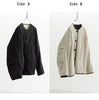 Reversible Short Padded Jacket for Petite Women, Casual Loose-Fitting Thick Cotton Coat with Color-Blocking Design for Women in Winter