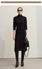 Dresses Woman Winter Elegant Commuter Turtleneck Lace-up Dress Women's Knitted Straight Solid Color Skirt 12544088